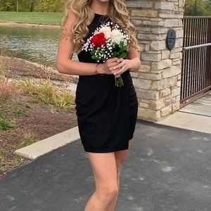 Black sparkly mini dress